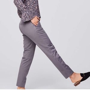 NWT LOFT Coastal Grey Girlfriend Chinos